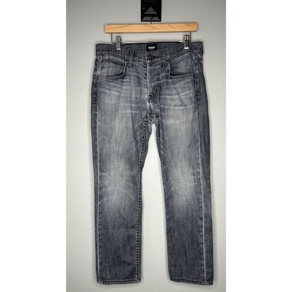 Hudson Jeans Mens Size 31x30 Blake Straight Fit Denim Cotton Blend Black Wash - Picture 1 of 7